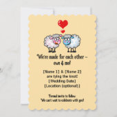 可愛い漫画結婚羊 セーブザデート (正面)