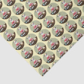 可愛い漫画絵画牛のイースター卵パターン 薄葉紙 (詳細)