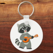 可愛い漫画遊の狸 キーホルダー (正面)