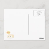 可愛い漫画 – 大豆お豆腐 ポストカード (裏面)