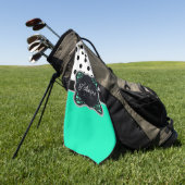 可愛い点 ゴルフタオル (グリーン)