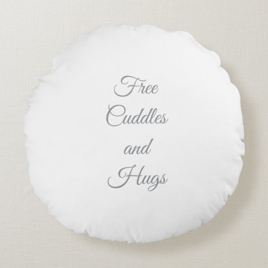可愛い無料の幼児とハグ装飾用クッション ラウンドクッション (正面)