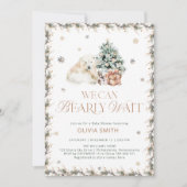 可愛い熊を待モダンつことができる 招待状 (正面)