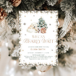 可愛い熊を待モダンつことができる 招待状