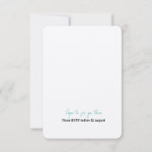 可愛い熱気球ジェンダーリビール招待状 ノートカード (裏面)