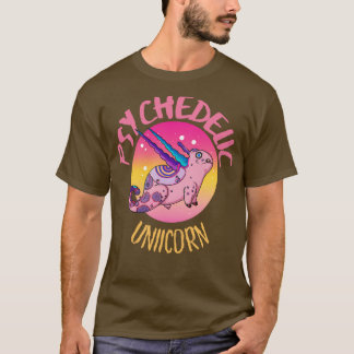 可愛い熱狂するサイケデリック・ユニコーンのアートワーク3 Tシャツ