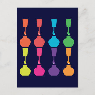 可愛い爪、 ネイルポーランド！ ポストカード