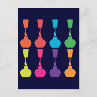 可愛い爪、 ネイルポーランド！ ポストカード