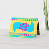 可愛い父親の日パーソナライズされたカード内の写真 サンキューカード (正面)