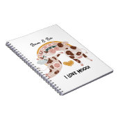 可愛い牛の贈りカスタマイズ物が大好き ノートブック (右側)