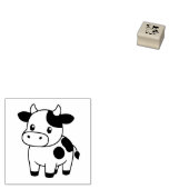 可愛い牛1x1 ラバースタンプ (押印)