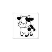 可愛い牛1x1 ラバースタンプ (インプリント)