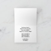 可愛い牛 – 住所の変更 案内状 (内部)