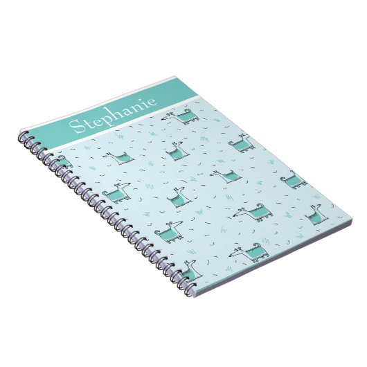 可愛い犬あなたの名前は緑スケッチ ノートブック (右側)