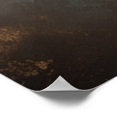 可愛い犬がトップに着て赤い蝶ネクタイ ポスター (角)