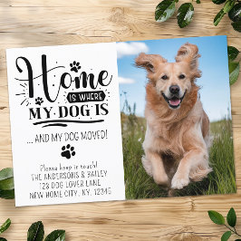 可愛い犬が動く我々は写真カスタムペット 案内状