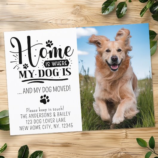 可愛い犬が動く我々は写真カスタムペット 案内状