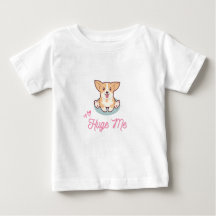 可愛い犬でかい私ベビーTシャツ