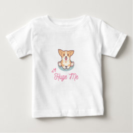 可愛い犬でかい私ベビーTシャツ ベビーTシャツ