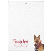可愛い犬とバンダナ&ボウタイのクリップボード クリップボード (裏面)