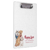 可愛い犬とバンダナ&ボウタイのクリップボード クリップボード (右)