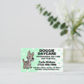 可愛い犬とボーンドギーの日気に 名刺 (スタンド正面)
