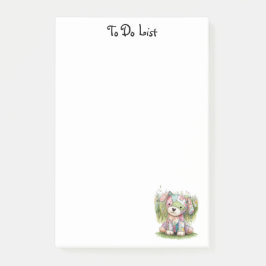 可愛い犬と名前をカスタムするシンプルパーソナライズされた ポストイット