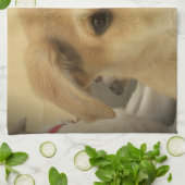 可愛い犬と子犬Mans第二最高のの友人.png キッチンタオル (折り畳み)