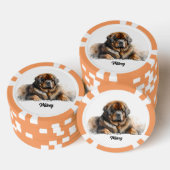 可愛い犬のイラストレーション – マスティフ ポーカーチップ (積み重ね)