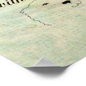 可愛い犬のオーナーユーモアのある文字 ポスター (角)