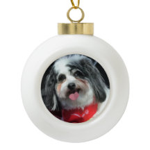 可愛い犬のクリスマスオーナメント、K-Ceeスカーフ