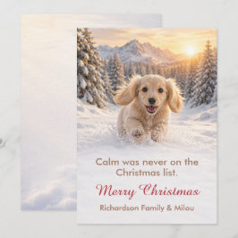 可愛い犬のクリスマスカード | かわいい子犬の家族 シーズンカード
