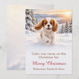 可愛い犬のクリスマスカード | かわいい子犬の家族 シーズンカード