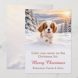 可愛い犬のクリスマスカード | かわいい子犬の家族 シーズンカード