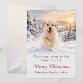 可愛い犬のクリスマスカード | かわいい子犬の家族 シーズンカード