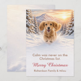 可愛い犬のクリスマスカード | かわいい子犬の家族 シーズンカード