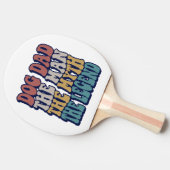 可愛い犬のパパ男の神話の伝説 卓球ラケット (横)