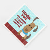 可愛い犬のフェンスでペット養子縁組パットプリントありがとう (コーナー)