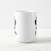 可愛い犬のママpawprint mug "life is good"引用文 コーヒーマグカップ (中央)