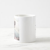 可愛い犬の写真最高のパパパルエバーブルーデニム コーヒーマグカップ (中央)