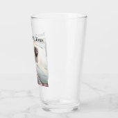 可愛い犬の写真最高のパパパルエバーブルーデニム タンブラーグラス (左)