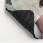 可愛い犬の写真最高のパパパルエバーブルーデニム マウスパッド (コーナー)