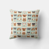 可愛い犬の品種 クッション (裏面)