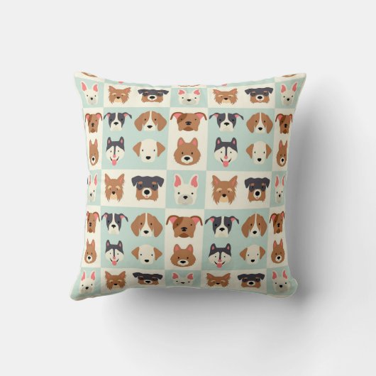 可愛い犬の品種 クッション (裏面)