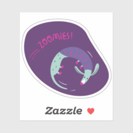 可愛い犬の図解入りの、写真付きのオーロラ色 シール