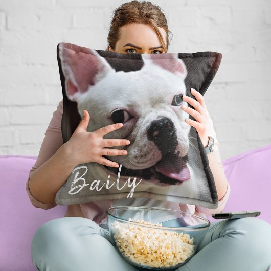 可愛い犬の恋人おもしろい写真ベスティーズ友だちBff クッション