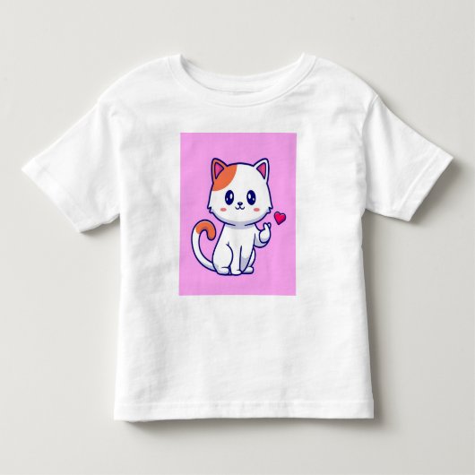 可愛い犬の恋23663 トドラーTシャツ (正面)