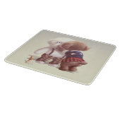 可愛い犬の抱き締め カッティングボード (角)