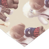 可愛い犬の抱き締め ショートテーブルランナー (コーナー)