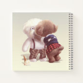 可愛い犬の抱き締め ノートブック (裏面)